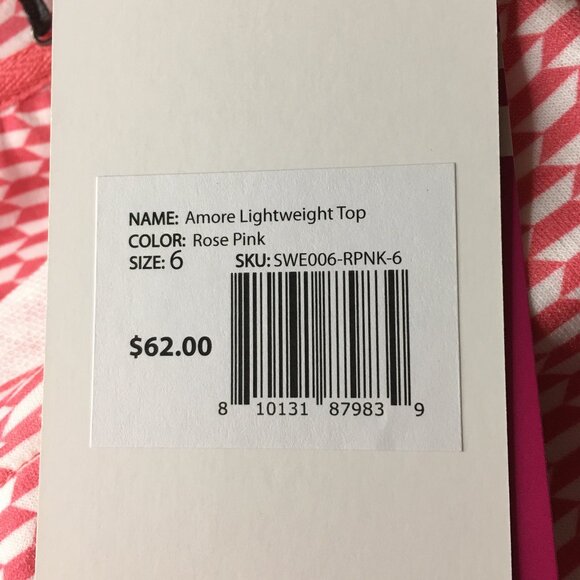 MARIE BIRDIE "Amore" Lightweight Golf Top - Rose Pink - NEW WITH TAGS! - Picture 11 of 13